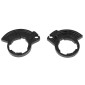 REVETEMENT POIGNEE DOMINO MOTO OFF ROAD D100 NOIR CLOSED END AVEC LOCK ON 116-125mm MONOCABLE (LIVREE AVEC 2 BAGUES) (PAIRE) 8033900036390