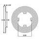 BRAKE DISC FOR 50cc MOTORBIKE MBK 50 X-POWER 1996>2002 -REAR-/YAMAHA 50 TZR 1996>2002 -REAR- (OUTER Ø 203mm, INNER Ø 84mm, 4 DRILL HOLES) -NEWFREN- 8025832187097