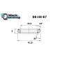 ROULEMENT JEU DE DIRECTION BLACKBEARING B7 - 30.5 x 41.8 x 8mm 45x45° 3760290190535