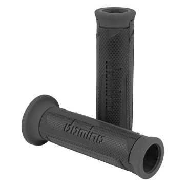 GRIP- DOMINO ORIGINAL- ROAD/MAXISCOOTER A350 BLACK/GREY (120 mm) (PAIR) --- 8033900000957