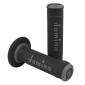 REVETEMENT POIGNEE DOMINO MOTO OFF ROAD A190 NOIR/GRIS CLOSED END 120-123mm (PAIRE) 8033900000438