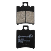 PLAQUETTE DE FREIN BREMBO POUR MBK 50 BOOSTER AV, NITRO AV/YAMAHA 50 BW'S AV, AEROX AV/PIAGGIO 50 ZIP, NRG, TYPHOON AV (SCOOTER CARBONE CERAMIQUE) -07002- 8020584630020