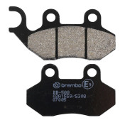 PLAQUETTE DE FREIN BREMBO POUR SYM 125 SYMPHONY 2009> AV, 125 FIDDLE III 2014>2017 AV / PEUGEOT 50-125-150 TWEET 2010> AV, 125-200 LXR 2010> AV (SCOOTER CARBONE CERAMIQUE) -07005- 8020584630051