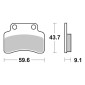 PLAQUETTE DE FREIN BREMBO POUR CPI 50 HUSSAR, POPCORN, OLIVER 2003>2005 AV / GENERIC XOR AV, IDEO AV / KEEWAY 50 F-ACT AV, FOCUS AV, MATRIX AV (SCOOTER CARBONE CERAMIQUE) -07018- 8020584630181