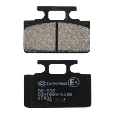 PLAQUETTE DE FREIN BREMBO POUR SYM 50-100 MIO 2005>2016 AV/HONDA 50 LEAD 1986>1993 AV, 50 MONKEY 1988 AV (SCOOTER CARBONE CERAMIQUE) -07031- 8020584630303