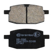 PLAQUETTE DE FREIN BREMBO POUR PEUGEOT 50 V-CLIC AV / PGO 50 BIG MAX 1994>2002 AV / MBK 100 BOOSTER 1999>2001 AV / SKYTEAM 50-125 SKYMAX (SCOOTER CARBONE CERAMIQUE) -07041- 8020584630402