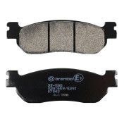 PLAQUETTE DE FREIN BREMBO POUR YAMAHA 125 XMAX ABS 2011>2016 AR, 250 X-CITY 2007>2009 AR, 250 XMAX 2005>2013 AR / MBK 250 SKYLINER 2000>2002 AR (SCOOTER CARBONE CERAMIQUE) -07043CC- 8020584630426