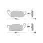 PLAQUETTE DE FREIN BREMBO POUR KYMCO 400 XCITING S 2022>2023 AR, 500 XCITING 2004>2015 AR, 700 MYROAD 2009>2015 AR (SCOOTER CARBONE CERAMIQUE) -07098CC- 8020584630952