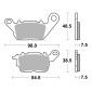 PLAQUETTE DE FREIN BREMBO POUR YAMAHA 125 N-MAX 2015>2019 AV (SCOOTER CARBONE CERAMIQUE) -07113CC- 8020584631089