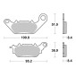 PLAQUETTE DE FREIN BREMBO POUR YAMAHA 125 N-MAX 2015>2019 AR (SCOOTER CARBONE CERAMIQUE) -07114CC- 8020584631096