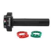 POIGNEE DE GAZ MOTO ON ROAD DOMINO COMPETITION XM2 TIRAGE RAPIDE ALU NOIR (DOUBLE CABLES) 8033900036222