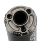 SILENCIEUX 50 A BOITE VOCA EVO BESTIA RD30400 CARBONE EMBOUT ANODISE GRIS POUR ROOKIE, CHROMED, SCR, MK, BARIKIT 3700948300657