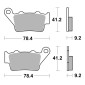 PLAQUETTE DE FREIN BREMBO POUR BMW F 850 GS ADVENTURE 2018>2023 AR, S 1000 RR 2009> AR/KTM 790 DUKE 2018>2020 AR/TRIUMPH 765 STREET TRIPLE RS 2017>2023 AR (ROUTE METAL FRITTE) -07BB02SP- 8020584631843
