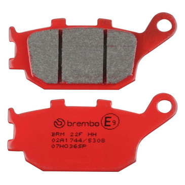 PLAQUETTE DE FREIN BREMBO POUR HONDA 600 CB F HORNET 1998>2012 AR, 1100 CRF L AFRICA TWIN 2020> AR/KAWASAKI 650 KLE VERSYS 2016> AR/YAMAHA 700 MT-07 2014> AR (ROUTE CARBONE CERAMIQUE) -07HO36SP- 8020584635209