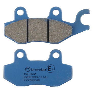 PLAQUETTE DE FREIN BREMBO POUR KAWASAKI 400 NINJA 2018>2023 AR, 300 KLE VERSYS X 2017>2023 AR, 500 Z500 2024> AR/TRIUMPH 1050 TIGER 2007>2013 AR (ROUTE CARBONE CERAMIQUE) -07YA2206- 8020584638064