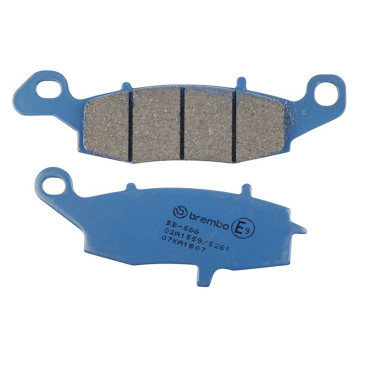 PLAQUETTE DE FREIN BREMBO POUR KAWASAKI 650 ER-6F 2006>2016 AV GAUCHE, 650 KLE VERSYS 2007>2014 AR GAUCHE/SUZUKI 650 SV S 1999>2018> AV, 650 DL V-STROM 2004> AV (ROUTE CARBONE CERAMIQUE) -07KA1807- 8020584636190