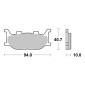 PLAQUETTE DE FREIN BREMBO POUR YAMAHA 660 MT-03 2006>2013 AV (ROUTE CARBONE CERAMIQUE) -07YA3408- 8020584638323