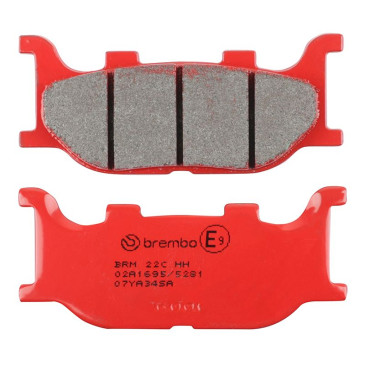 PLAQUETTE DE FREIN BREMBO POUR YAMAHA 660 MT-03 2006>2013 AV, 600 FZ6 FAZER 2004>2008 AV, 600 XJ6 DIVERSION 2009>2015 AV, 1100 XVS DRAGSTAR 1999>2006 AV (ROUTE CARBONE CERAMIQUE) -07YA34SA- 8020584638347