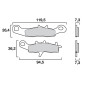 PLAQUETTE DE FREIN BREMBO POUR FANTIC 125 XX 2020>2021 AV, 250 XEF 2022 AV/ YAMAHA 125 YZ 2008>2021 AV, 250 YZ F 2007>2020 AV, 450 YZ FX 2016>2020 AV (OFF ROAD METAL FRITTE) -07KA22SD- 8020584636343