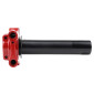 POIGNEE DE GAZ MOTO ON ROAD DOMINO COMPETITION XM2 TIRAGE RAPIDE ALU ROUGE (DOUBLE CABLES) 8033900036918