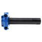POIGNEE DE GAZ MOTO ON ROAD DOMINO COMPETITION XM2 TIRAGE RAPIDE ALU BLEU (DOUBLE CABLES) 8033900036925