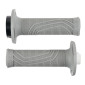 REVETEMENT POIGNEE DOMINO MOTO OFF ROAD D100 GRIS CLOSED END AVEC LOCK ON 116-125mm MONOCABLE (LIVREE AVEC 2 BAGUES) (PAIRE) 8033900036420