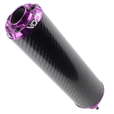 SILENCIEUX 50 A BOITE VOCA EVO BESTIA RD30400 CARBONE EMBOUT ANODISE VIOLET POUR ROOKIE, CHROMED, SCR, MK, BARIKIT 3667385002790