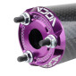 SILENCIEUX 50 A BOITE VOCA EVO BESTIA RD30400 CARBONE EMBOUT ANODISE VIOLET POUR ROOKIE, CHROMED, SCR, MK, BARIKIT 3667385002790