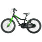 VELO MUSCULAIRE ENFANT 18 POUCES LEADER FOX FOX 2025 NOIR / VERT MONOVITESSE CADRE ALU (TAILLE ENFANT 115 à 125 cm) 8592826106155