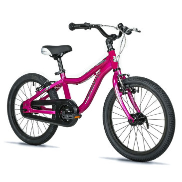 VELO MUSCULAIRE ENFANT 18 POUCES LEADER FOX 2025 ROSE MONOVITESSE CADRE ALU (TAILLE ENFANT 115 à 125 cm) -V BRAKE- 8592826106162