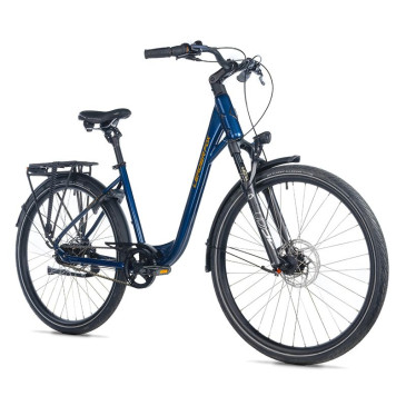 VELO MUSCULAIRE CITY BIKE 28 LEADER FOX ESCALANTE BLEU BRILANT 8V (20'' - H50,8cm - TAILLE L - POUR ADULTE DE 178cm à 185cm) 8592826101068