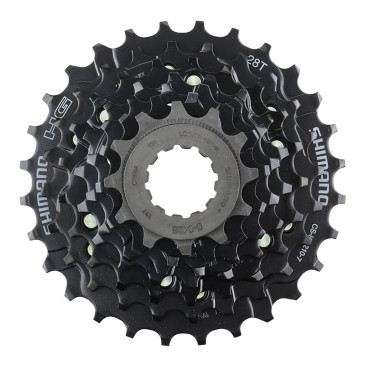CASSETTE 7V. SHIMANO HG210 12-28 NOIR (12-14-16-18-21-24-28) 4550170078430