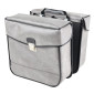 SACOCHE ARRIERE VELO LATERALE SPORFABRIC S114 STUC FIXATION CROCHET - EFFET CUIR GRIS (Lg33xL11xH28) (PAIRE) 3667385003742