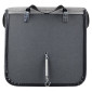 SACOCHE ARRIERE VELO LATERALE SPORFABRIC S114 STUC FIXATION CROCHET - EFFET CUIR GRIS (Lg33xL11xH28) (PAIRE) 3667385003742