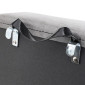 SACOCHE ARRIERE VELO LATERALE SPORFABRIC S114 STUC FIXATION CROCHET - EFFET CUIR GRIS (Lg33xL11xH28) (PAIRE) 3667385003742