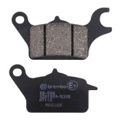 PLAQUETTE DE FREIN BREMBO POUR YAMAHA 125 TRICITY 2014>2019 AV GAUCHE, 300 TRICITY 2020>2022 AV GAUCHE (SCOOTER CARBONE CERAMIQUE) -07112CC- 8020584631072