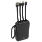 BATTERIE EXTERNE POWER BANK 10000 maH 5V/2,1A NOIR COMPATIBLE IPHONE (RACCORD LIGHTNING, USB TYPE-C, MICRO USB, USB) (CERTIFIE EN - RoHS) -P2R- 3700948307762