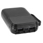 BATTERIE EXTERNE POWERBANK 10000 maH 5V/2,1A NOIR (RACCORD IPHONE, TYPE-C, MICRO, USB) -P2R- 3700948307762