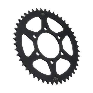 COURONNE MOTO ADAPTABLE CF MOTO 650 GT 2021>2023, 700 CF-X 2021>2023 / KAWASAKI 650 Z650 2017>2024 520 46 DTS ACIER NOIR (DIAM 80/104/10.5) -JT SPROCKETS-