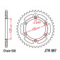 COURONNE MOTO ADAPTABLE KTM 790 DUKE 2018>2024, 890 DUKE R 2020>2023 520 41 DTS ACIER NOIR (DIAM 125/150/8.5) -JT SPROCKETS-