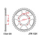COURONNE MOTO ADAPTABLE HONDA 1100 CRF AFRICA TWIN 2020>, 1000 CRF AFRICA TWIN 2016>2019 525 42 DTS ACIER NOIR (DIAM 80/110/12.5) -JT SPROCKETS-