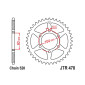COURONNE MOTO ADAPTABLE KAWASAKI 750 Z750 2004>2012, 636 ZX-6R NINJA 2013>, 500 NINJA 7 HYBRID 2024> 520 43 DTS ACIER NOIR (DIAM 80/104/10.5) -JT SPROCKETS-