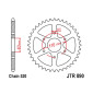 COURONNE MOTO ADAPTABLE KTM 125 DUKE 520 46 DTS ACIER NOIR (DIAM 80/104/10.5) -JT SPROCKETS-