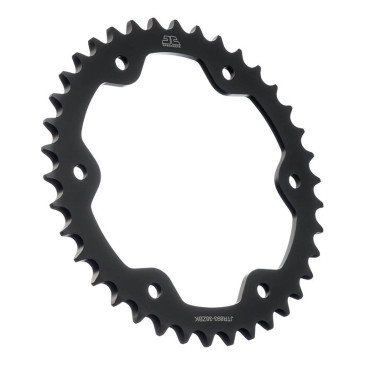 COURONNE MOTO ADAPTABLE KTM 1290 SUPERDUKE R 2016>2023, 1390 SUPERDUKE R EVO 2024> 525 38 DTS ACIER NOIR (DIAM 153/155/8.5) -JT SPROCKETS-