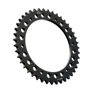 COURONNE MOTO ADAPTABLE TRIUMPH 1050 SPEED TRIPLE 2012>2015, SPEED TRIPLE R 2012>2018 530 43 DTS ACIER NOIR (DIAM 155/176/8.5) -JT SPROCKETS-