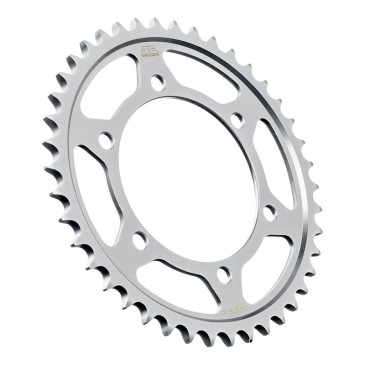 COURONNE MOTO ADAPTABLE YAMAHA 1000 MT-10 2022>2024, 690 YZF-R7 2022>2024 525 42 DTS ACIER GRIS (DIAM 110/130/10.5) -JT SPROCKETS-