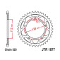 COURONNE MOTO ADAPTABLE YAMAHA 900 MT-09 2021>2024, 900 TRACER 9 2021>2023, 900 XSR 2022>2024 525 45 DTS ACIER NOIR (DIAM 112/138/10.5) -JT SPROCKETS-