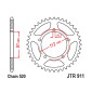 COURONNE MOTO ADAPTABLE ZONTES 125 G1 2021>2023, 125 GK 2022>2023 520 46 DTS ACIER NOIR (DIAM 91/112/10.2) -JT SPROCKETS-