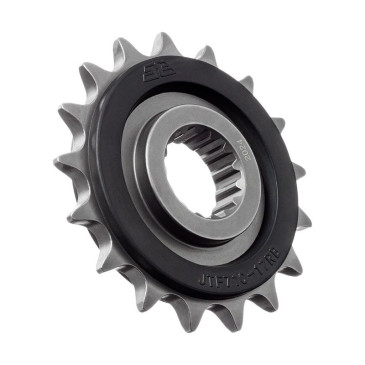 PIGNON MOTO ADAPTABLE APRILIA 660 RS 2021>2024, 660 TUONO 2021>2024 520 17 DTS RB RUBBER (RENFORT CAOUTCHOUC - ANTI BRUIT) -JT SPROCKETS-