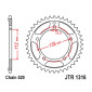COURONNE MOTO ADAPTABLE HONDA 500 CB F 2013>2021, 500 CB XA 2013>2018, 500 CBR R 2013>2021 520 41 DTS ACIER NOIR (DIAM 112/138/12.5) -JT SPROCKETS-